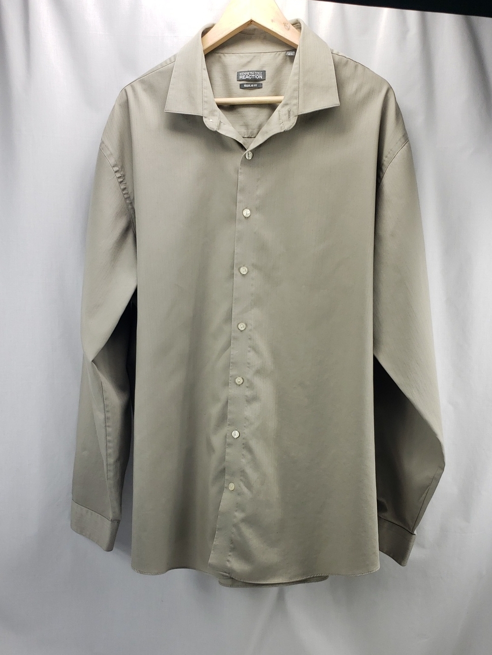 Kenneth Cole Reaction Button Down Shirt Men's Size 18 1/2 36-37